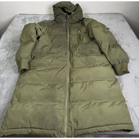 Free People Jackets & Blazers - Free People Long Raglan Parka Jacket Women's Size Medium Green Full Zip